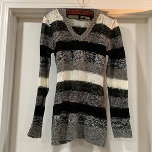 XS Striped Sweater w/ Hood